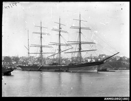 Image of a four masted barque LYDERHORN at anchor