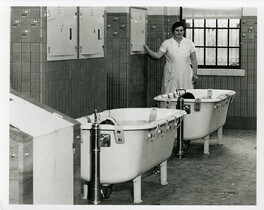Nurse Monitoring Patients in Baths