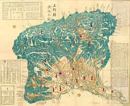 Geographical map of KoÌ„zuke Province