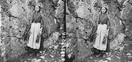 Full-length portrait taken at the Gap of Dunloe, Killarney, Co. Kerry