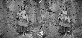 Full-length portrait taken at the Gap of Dunloe, Killarney, Co. Kerry