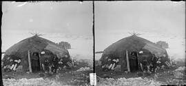 NPRA1890. Tsjuktsjere foran et telt [stereofotografi]