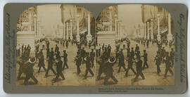 Boston's Staid Puritans Carrying Bean Pots in Elk Parade