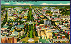 Monument Avenue and Lee Monument, Richmond, Va.