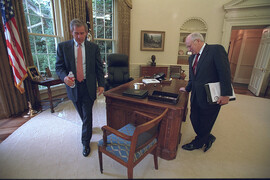 President Bush and Vice President Cheney in the Oval Office