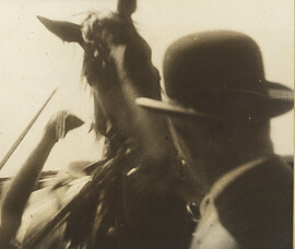 Francis De Groot dragged off his horse after illegally cutting the opening ribbon, Sydney Harbour Bridge, 19 March 1932