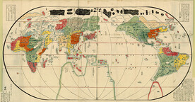 Easy viewing map of the world