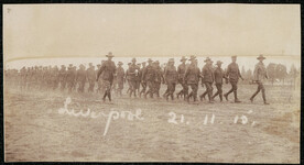 Church parade at Liverpool [Camp] of some of the Sports Company