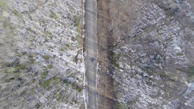 Mazinaw Tramway Aerial View - Built 1850s