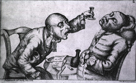 Two statesmen drowning their cares...
