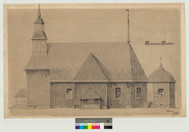 Keuruun kirkko, mittauspiirustus, 1912
