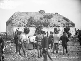 Eviction scene at the house of John Connell, Moyasta, Co.Clare