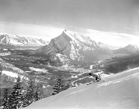 Skiing at Mt. Norquay