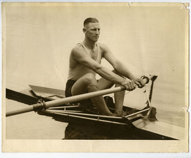 Bobby Pearce in a single scull