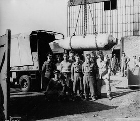 Removing an unexploded bomb in South Shields