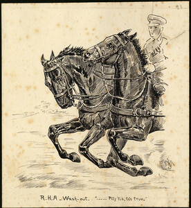 R.H.A. Wash-out. '...Pity 'tis, tis true'