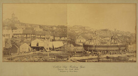 Cuthbert's Ship Building Yard : Sydney, New South Wales : photographed by Freeman Brothers.