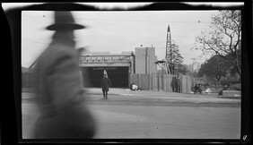 St James Station under construction, by E.G. Shaw