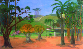 Paisagem Autor: Francisco Rebolo  TÃ©cnica: Ã“leo sobre tela DimensÃµes: 115cm x 190cm