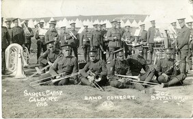 Regimental band of the 202nd Battalion