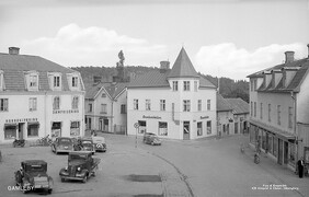 The square in Gamleby, SmÃ¥land, Sweden