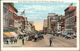 Broad Street looking East from 6th Street, Richmond, Va.