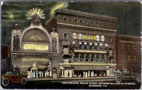 Theatre Row, Broad Street, Between 8th and 9th Streets, Richmond, Va.