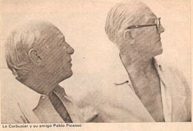 LE CORBUSIER Y SU AMIGO PABLO PICASSO