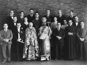 Choir of St. George's Greek Orthodox Church, Charlotte St., Brisbane, 1935