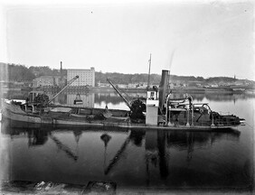 Reflection of a Dredger for Mr. Friel of Newtown