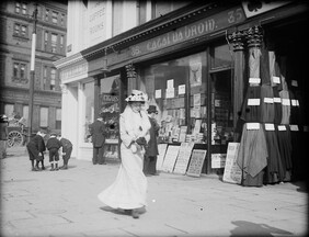 Striding along Sackville Street