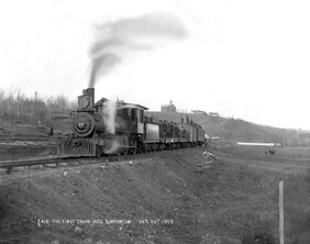 First train into Edmonton, Alberta