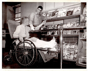 Naval Hospital Beaufort's gift shop, circa February 1954