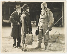 Charles Kingsford-Smith with his Mother and Father, 1928, photographer unknown