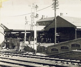 Break through of old platforms for opening of the new Sydney Railway Station (NSW)