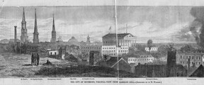City of Richmond, Virginia view from Gamble's Hill