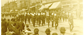 Church Parade, 41st Field Battery, Hamilton, 1905