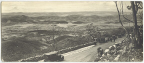 Mt Wellington view of Hobart from scenic lookout - c1930s