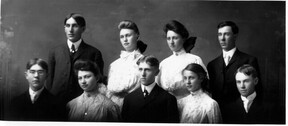 College Corner High School senior class 1905