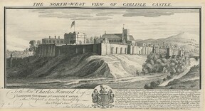 The BL Kingâ€™s Topographical Collection: "THE NORTH-WEST VIEW OF CARLISLE CASTLE. "