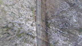 Mazinaw Tramway Aerial View - Built 1850s