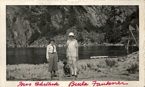 Mrs. Chittick & Beula Faukner at Bon Echo