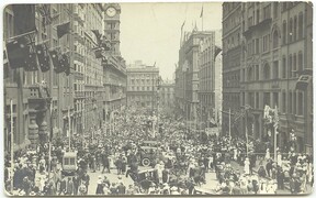 Armistice Day, Moore Street, Sydney NSW