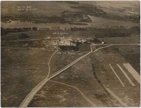 Abby du Verger farm, 28 September 1918 [aerial photograph]