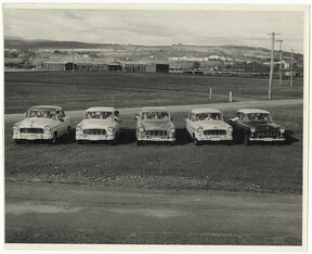 FE and FC Holden cars used by Launceston RACT for school driver education course (c1960)