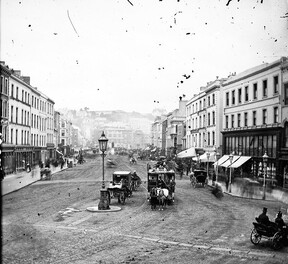 Horse-drawn tram, Patrick Street, Cork