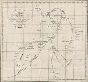 Carte du Kordoufan et des pays adjacents