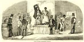 Slave auction at Richmond, Virginia