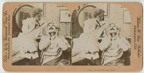 The new woman barber. c1897.