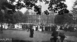 Crowd gathered in Grand Parade
